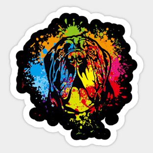 Neapolitan Mastiff watercolor Sticker